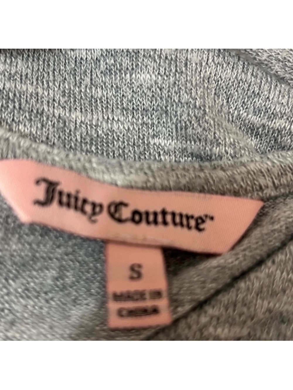 Juicy Couture Criss Cross Neck T Shirt Dress Short Sleeve Gray Small - Picture 7 of 14